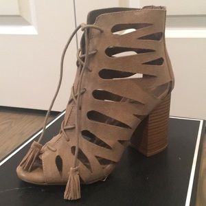MIA Lace Up Suede Sandal